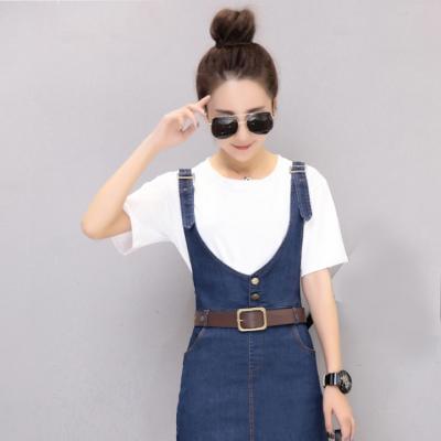 ĐẦM JEAN YẾM CÀI NÚT EO (KHÔNG KÈM THẮT LƯNG) - NY895